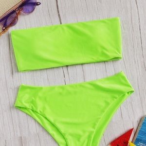 Neon green bikini